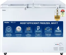 Haier HFC-350DM5 324 L 5 Star Double Door Deep Freezer