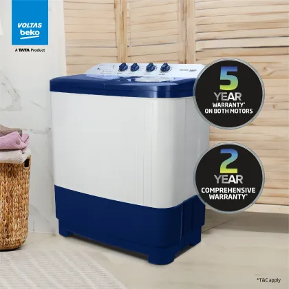 Voltas Beko WTT80DBLTF 8 kg Semi Automatic Washing Machine