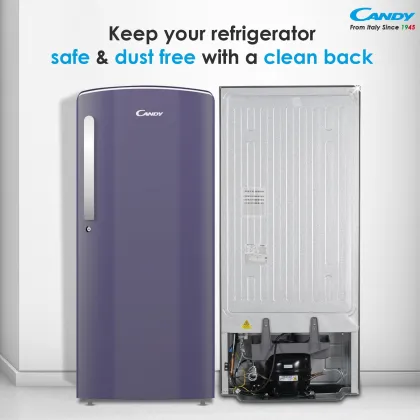 Candy CSD2163RS 205 L 3 Star Single Door Refrigerator