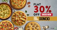 Flat 30% OFF on Domino’s Pizza