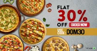 Flat 30% OFF on Domino’s Pizza