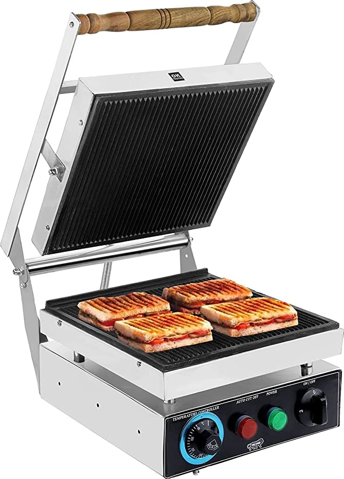 kiran 4 Slice Electric Commercial Sandwich Maker Grill Price in