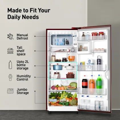 Panasonic NR-A242CFRN 230 L 3 Star Single Door Refrigerator