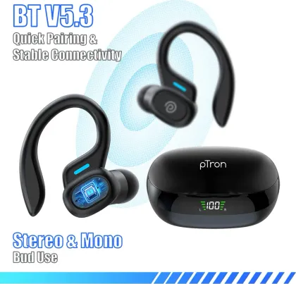 pTron Bassbuds Sports V4 True Wireless Earbuds