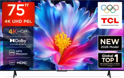 TCL P6L 75 inch Ultra HD 4K Smart LED TV (75P6L)