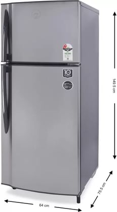 Godrej RF GF 2362 PTH SLK STL 236L 2 Star Double Door Refrigerator