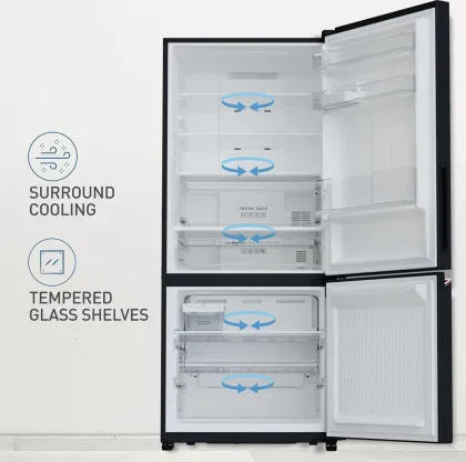 Panasonic NR-BK468BGMN 401 L 2 Star Double Door Refrigerator