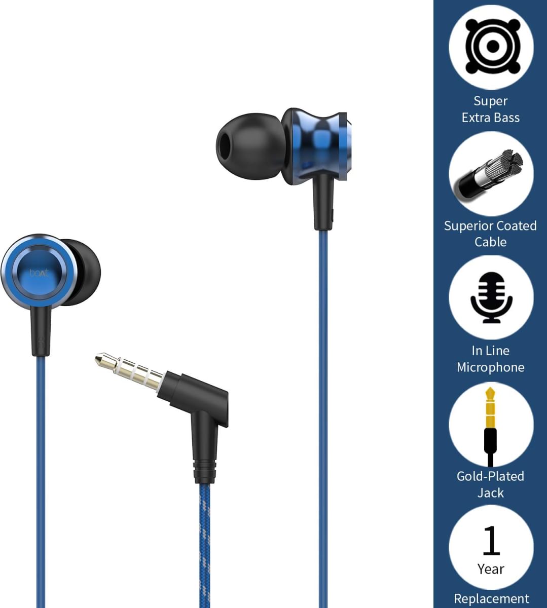 boAt BassHeads 152 Wired Earphones Best Price in India 2022, Specs