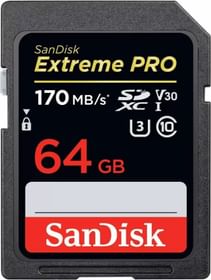 SanDisk Extreme Pro 64 GB Class 10 170 MB/s Memory Card