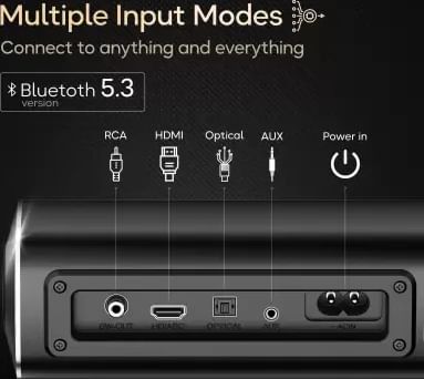 Boult Bassbox X120 120W Bluetooth Soundbar