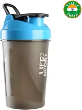 HAANS Fuel Gym 500 ml Shaker (Pack of 1, Blue)
