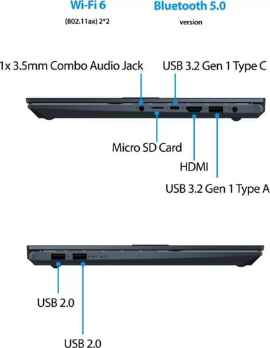 Asus Vivobook Pro 14 OLED M3401QC-KM045TS Gaming Laptop (Ryzen 7 5800H/ 16GB/ 512GB SSD/ Win10 Home/ 4GB Graph)