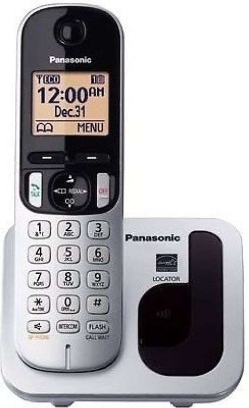 Buy Panasonic Duo Cordless Phone (KX-TG3722BX, Black) Online - Croma