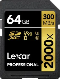 Lexar Professional 2000x 64GB SDXC UHS-II/U3 Memory Card