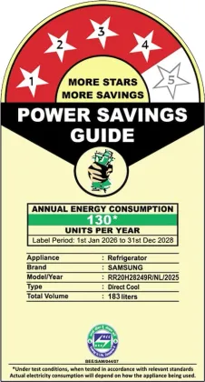Samsung RR20H28249R 183 L 4 Star Single Door Refrigerator