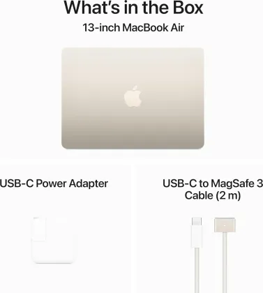 Apple MacBook Air 13 2024 Laptop (Apple M3/ 16GB/ 256GB SSD/ macOS)