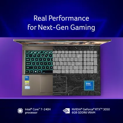 Acer Aspire 7 A715-79G UN.U2KSI.006 Gaming Laptop (Intel Core 7 240H/ 16GB/ 512GB SSD/ Win11 Home/ 6GB Graph)