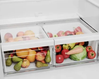 Midea MRB19B7AST 18.7 Cu Ft Double Door Refrigerator