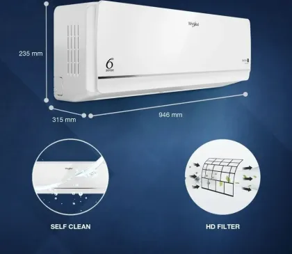 Whirlpool 3DCool SAI16P35DEB0 1.5 Ton 3 Star Inverter Split AC
