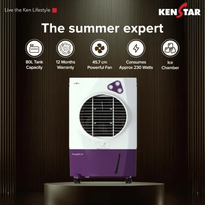 Kenstar Aeroglide HC 80 L Desert Air Cooler