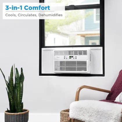 Midea MAW10R1BWT 10000 BTU 115V Window AC