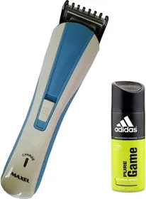 Maxel Trimmer With Any 1 Addidas Deodorants
