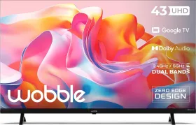 Wobble UD Series 43 inch Ultra HD 4K Smart LED TV (WB43GTAW9602UDFL)