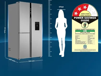 Haier HRT-683WISU1 592 L Side by Side Refrigerator