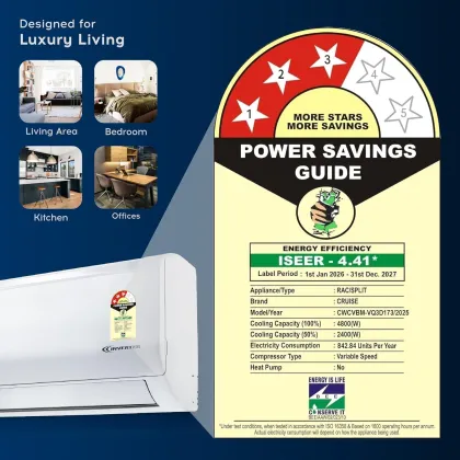 Cruise CWCVBM-VQ3D173 1.5 Ton 3 Star 2026 Inverter Split AC