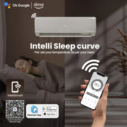 Haier HSU19K-PZAIM5BN-INV 1.6 Ton 5 Star 2025 Inverter Split AC