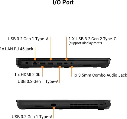 Asus TUF Gaming F15 FX566HCB-HN229T Gaming Laptop (11th Gen Core i5/ 8GB/ 512GB SSD/ Win10/ 4GB Graph)