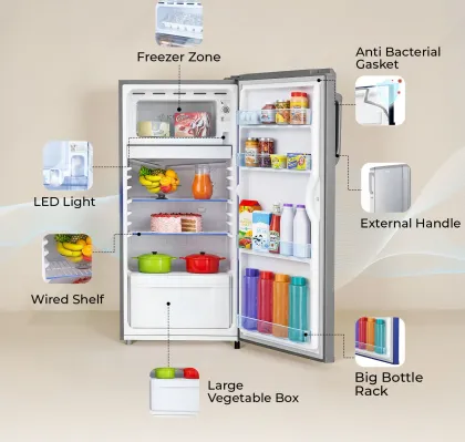 Haier HED-171MSA-P 165 L 1 Star Single Door Refrigerator