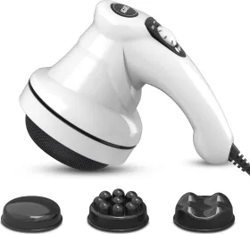 Agaro Atom Electric Handheld Full Body Massager with 3 Massage Heads