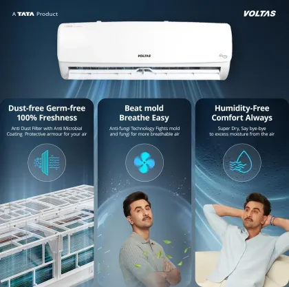 Voltas 123INV Vectra Elegant 1 Ton 3 Star 2026 Inverter Split AC
