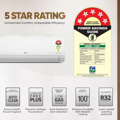 LG US-Q19PWZE3 1.5 Ton 5 Star 2025 Inverter Split AC