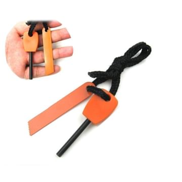 Futurekart Mini Magnesium Flint Spark Fire for Outdoor Sport Camping Survival Tool (Orange)