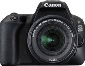 Canon EOS 200D DSLR Camera (EF-S 18-55 IS STM + 55-250mm IS STM Lens)