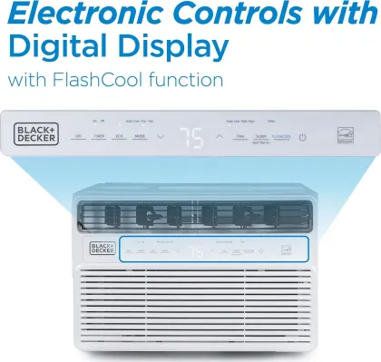 BLACK+DECKER BD08NWES 8000 BTU 115V Window AC