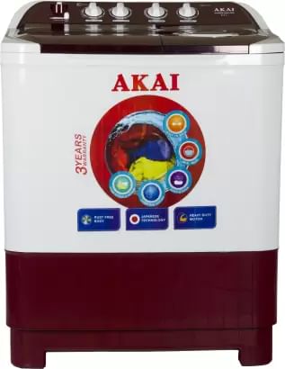 Akai AKSW-8501RD 8.5 kg Semi Automatic Top Load Washing Machine