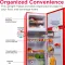 Frigidaire EFR786-RED 7.5 Cu Ft Double Door Refrigerator