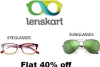 Flat 40% Off On All Products on Lenskart