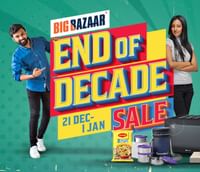 Big Bazaar: End of Decade Sale | From 21st-1st Jan