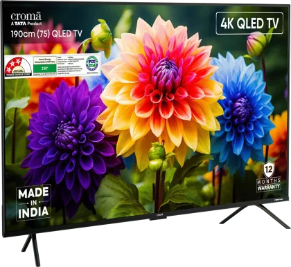 Croma CREL075UGQ331850 75 inch Ultra HD 4K Smart QLED TV