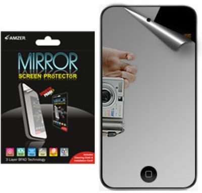 Amzer 89280 Mirror Screen Protector with Cleaning Cloth for iPod Touch 4th Gen