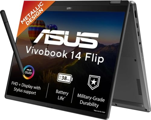Asus Vivobook 14 Flip (2026) TP3407AA-SG052WS AI Laptop (Intel Core Ultra 7 355/ 16GB/ 1TB SSD/Win11)