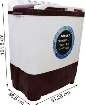 Foxsky Aqua Wash 9.5 kg Semi Automatic Washing Machine