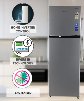Lloyd GLFF293AMSC1PC 260 L 3 Star Double Door Refrigerator