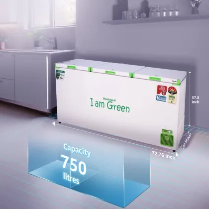 Rockwell GFR910UC 750 L Triple Door Deep Freezer