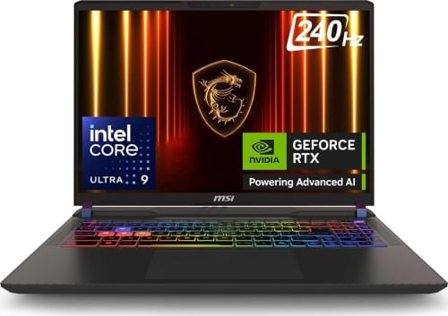 MSI Vector 16 HX AI A2XWIG-442IN Gaming Laptop (Intel Core Ultra 9 275HX/ 16GB/ 1TB SSD/ Win11/ 16GB RTX 5080 Graph)