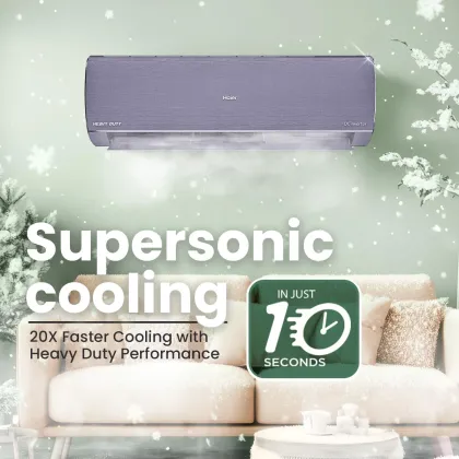 Haier Gravity Series HSU19G-MZAID5BN-INV 1.6 Ton 5 Star 2025 Inverter Split AC